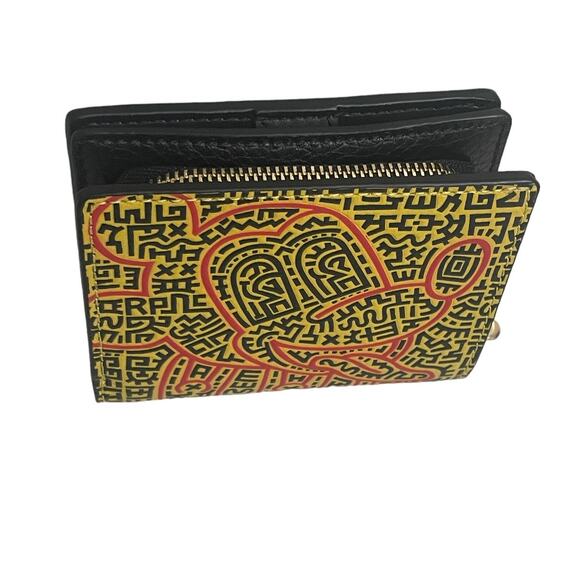 Coach Disney Mickey Mouse X Keith Haring Snap Wallet New - Picture 2 of 6